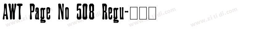 AWT Page No 508 Regu字体转换